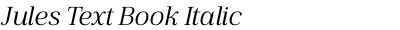 Jules Text Book Italic